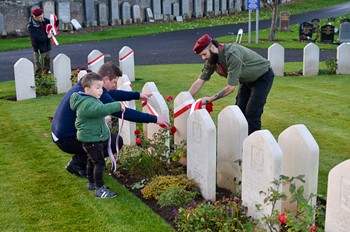 Polish Scouts - Polish War Graves Perth 2015