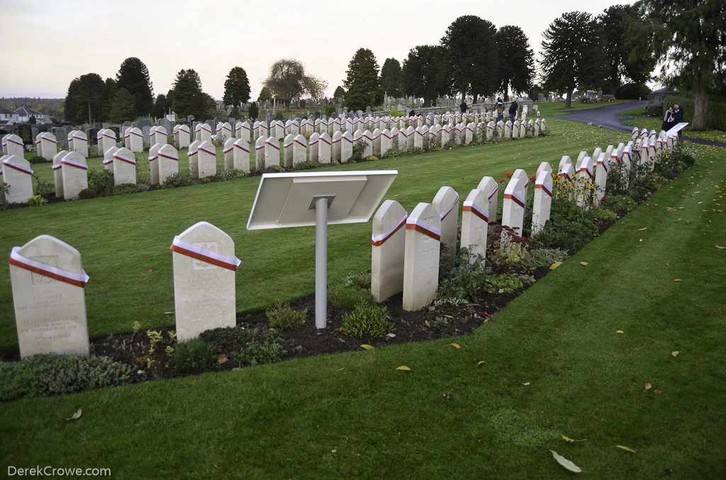 Headstones Polish War Graves - Perth 2015