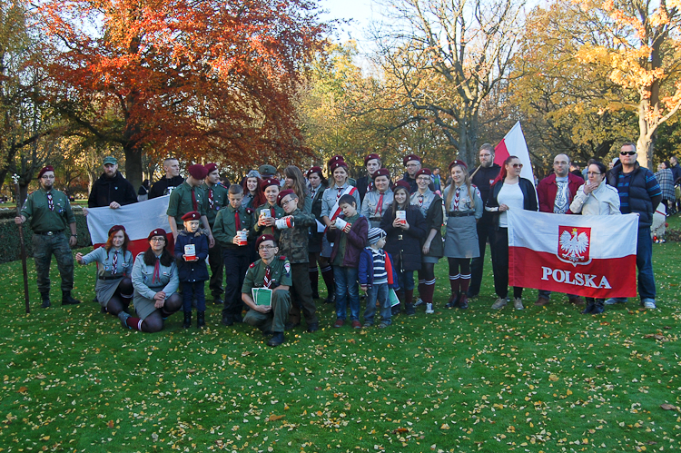 Polish Scouts - Corstorphine Hill Cemetery Edinburgh