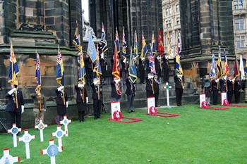 Standard Bearers - Garden of Remembrance Edinburgh 2015