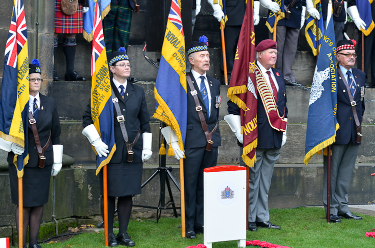 Standard Bearers - Garden of Remembrance, Princes Street, Edinburgh 2015