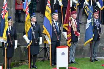 Standard Bearers - Garden of Remembrance, Princes Street, Edinburgh 2015