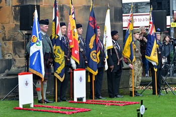 Standard Bearers at Dedication Service Edinburgh 2015