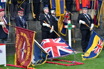 Standards Dipped - Service of Dedication Princes Street Edinburgh 2015