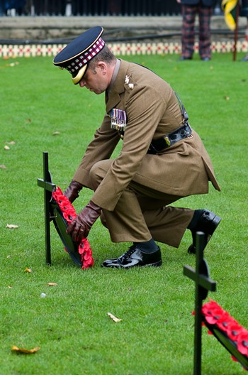 Scots Guards Wreath - Garden of Remembrance Edinburgh 2015