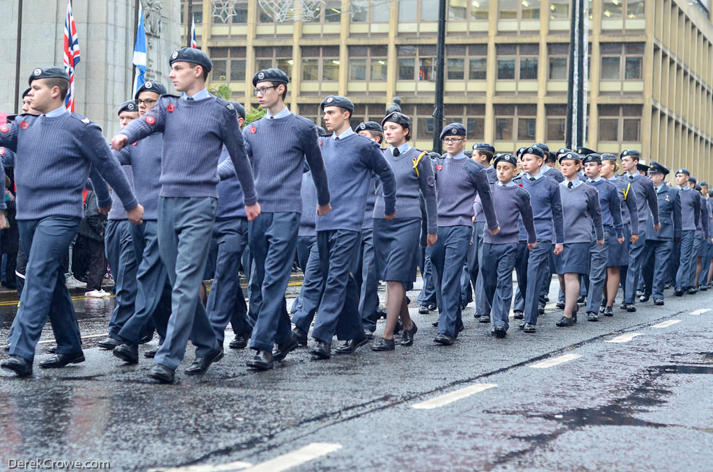 Air Cadets - Remembrance Sunday Glasgow 2015