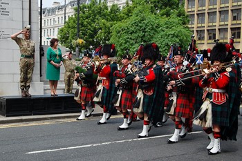 Lord Provost of Glasgow Sadie Docherty and Brigadier Paul Cartwright - Glasgow 2016