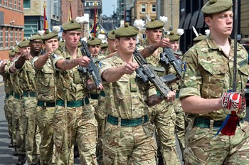 Homecoming Parade Royal Regiment of Scotland (2 Scots) Glasgow 2016