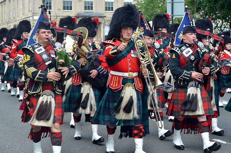 Band Royal Regiment of Scotland and 2 Scots Pipes and Drums Glasgow