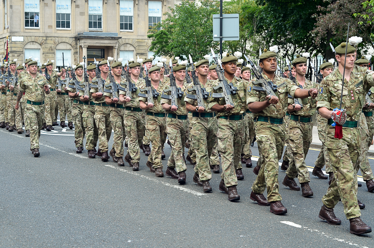 RHF (2 Scots) Homecoming Parade Glasgow 2016