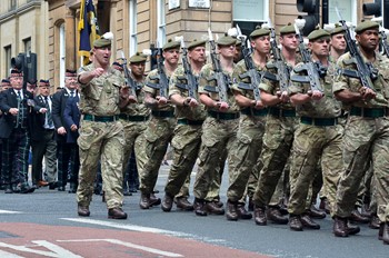 RHF Soldiers Homecoming Parade Glasgow 2016