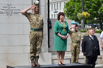 Brigadier Paul Cartwright - Royal Highland Fusiliers Parade Glasgow 2016