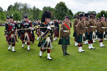 7 Scots Pipes and Drums - Stirling Military Show 2016 Main Arena