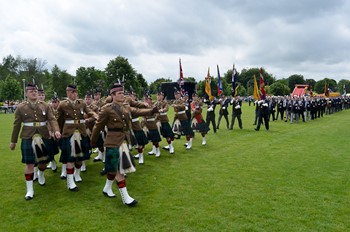 Stirling Military Show 2016 Parade in the Main Arena Kings Park