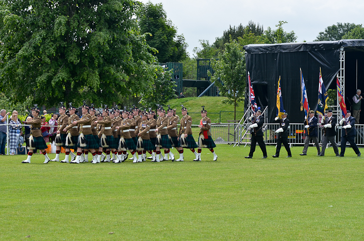 Stirling Military Show 2016 Parade March Off