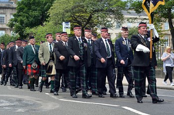 Royal Highland Fusiliers Veterans Glasgow Armed Forces Day 2016