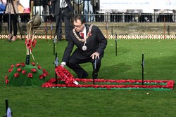 Rt Hon Donald Wilson Lord Provost - Edinburgh Garden of Remembrance 2016