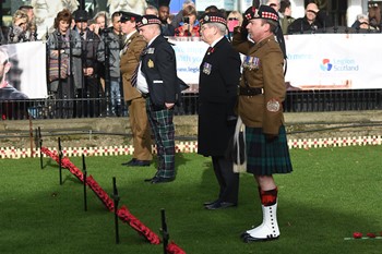 Wreath Laying Garden of Remembrance Edinburgh 2016