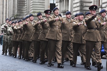 British Army Soldiers - Remembrance Sunday Glasgow 2016