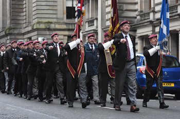 Parachute Regiment Veterans - Remembrance Sunday Glasgow 2016