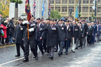 Royal Engineers Association - Remembrance Sunday Glasgow 2016