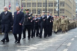 Sea Cadets TSS Galatea - Remembrance Sunday Glasgow 2016