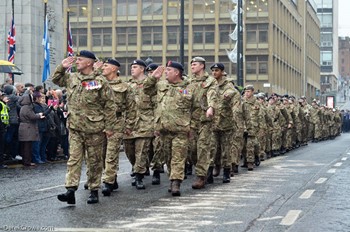 Army Cadet Force on Parade - Remembrance Sunday Glasgow 2016
