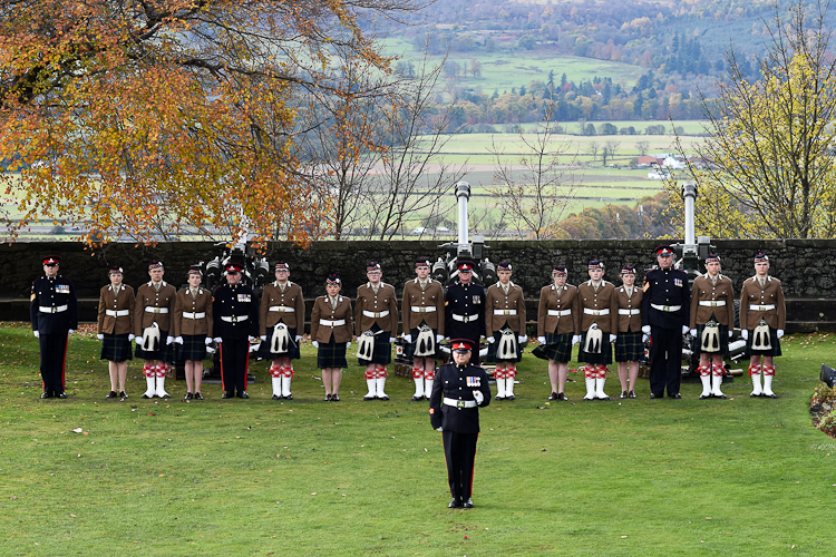 Gunners and Aberdeen University OTC - Prince Charles Birthday Stirling Castle 2016