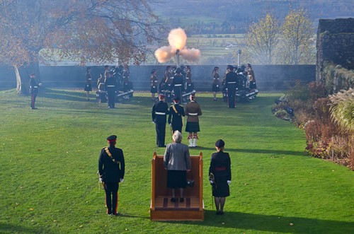 Flames 21 Gun Salute - Stirling Castle 2016