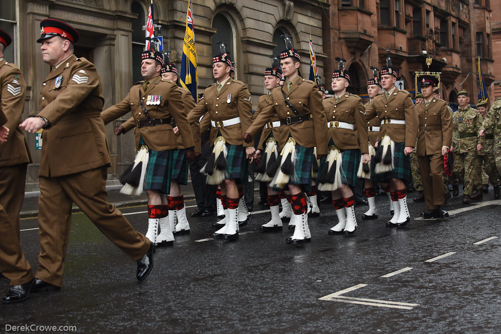 Royal Regiment of Scotland - Remembrance Sunday (Armistice Day) Glasgow 2018