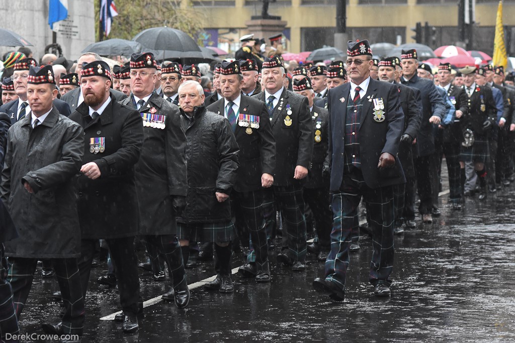 Veterans George Square - Remembrance Sunday (Armistice Day) Glasgow 2018