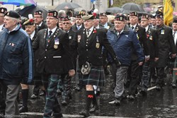 Veterans in George Square - Remembrance Sunday (Armistice Day) Glasgow 2018