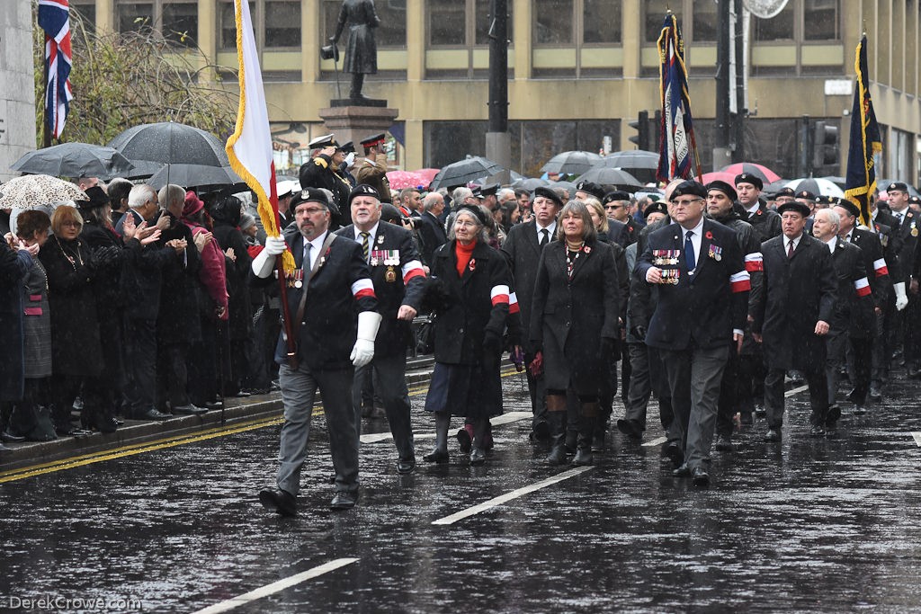 Polish Combatants Memorial Group - Remembrance Sunday (Armistice Day) Glasgow 2018