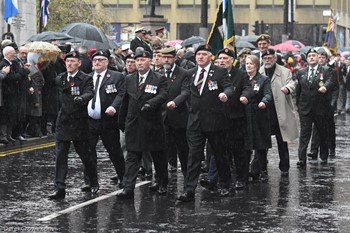 Veterans George Square - Remembrance Sunday (Armistice Day) Glasgow 2018