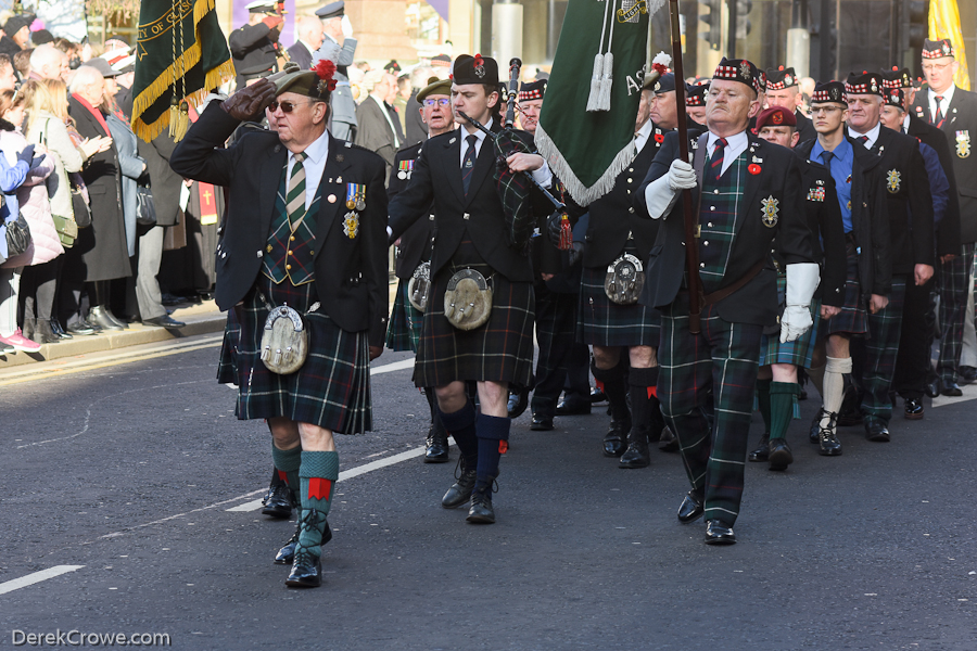 Veterans George Square - Remembrance Sunday Glasgow 2019