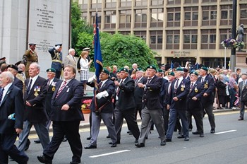 Royal Marine Veterans, Armed Forces Day 2010, George Square, Glasgow