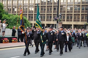 Veterans Parade in George Square, Glasgow, Armed Forces Day 2010