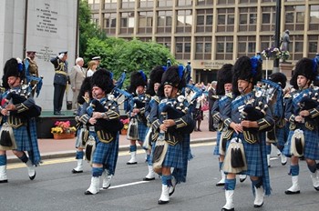 Pipe Band, Armed Forces Day 2010, George Square, Glasgow