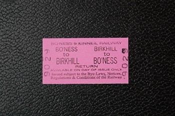 Ticket, Bo'ness and Kinneil Railway, Scotland
