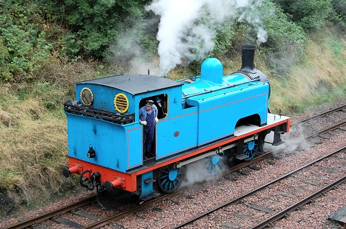 Steam locomotive No. 5710, Birkhill Station, Bo'ness and Kinneil Railway