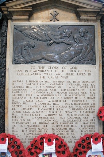 Memorial Great War, Glasgow Cathedral, Scotland