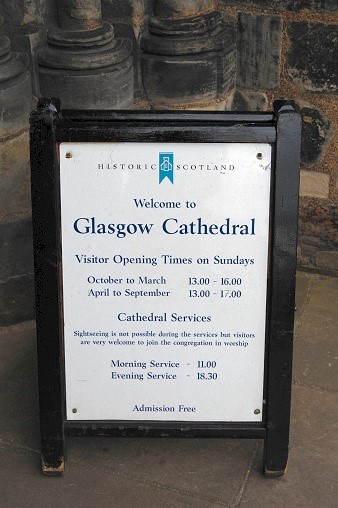 Opening Times, Glasgow Cathedral, Scotland