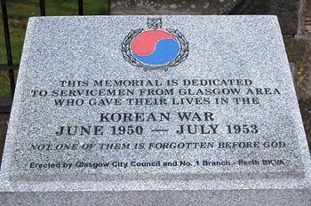 Korean War Memorial, Glasgow, Scotland