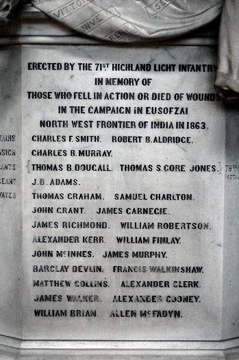 Memorial 71st Highland Light Infantry, Glasgow Cathedral, Scotland