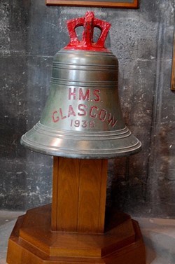 Ship's Bell - HMS Glasgow 1936, Glasgow Cathedral, Scotland