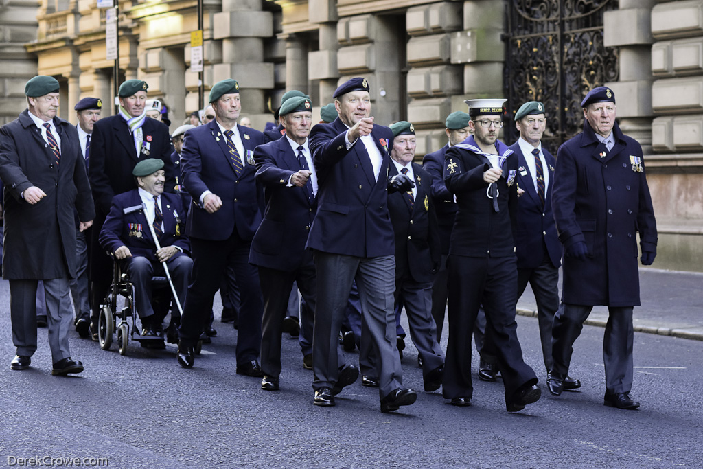 Royal Marines Veterans Remembrance Sunday Glasgow 2023