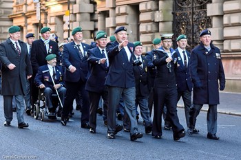 Royal Marines Veterans Remembrance Sunday Glasgow 2023