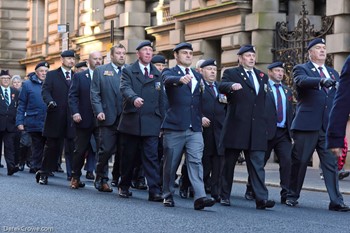 British Armed Forces Veterans Remembrance Sunday Glasgow 2023