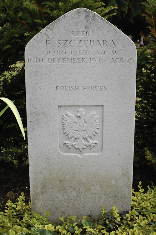 Franciszek Szczebara Polish War Grave