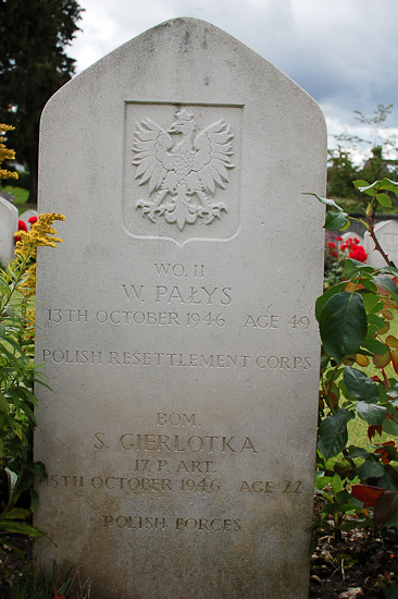 Waclaw Palys Polish War Grave